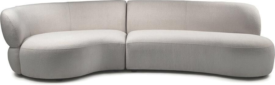 Rivièra Maison Riviera Maison San Remo Sofa Arm Left 2 5 Seater bouclé natural grey