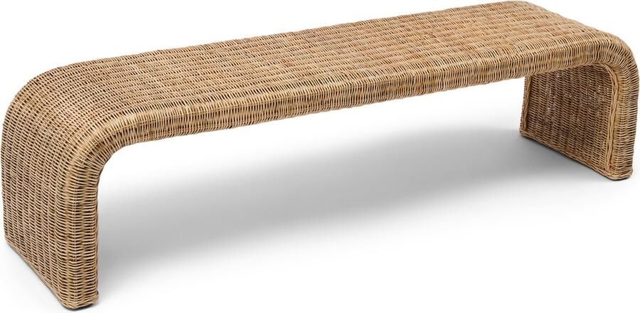 Riviera Maison Rivièra Maison Santos Bankje Natuurlijk Geweven Rattan - Foto 2