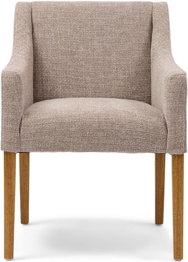 Riviera Maison Savile Row DAC Bright Taupe Polyester Rubberhout Bright Taupe 63.0x58.0x88.0 cm