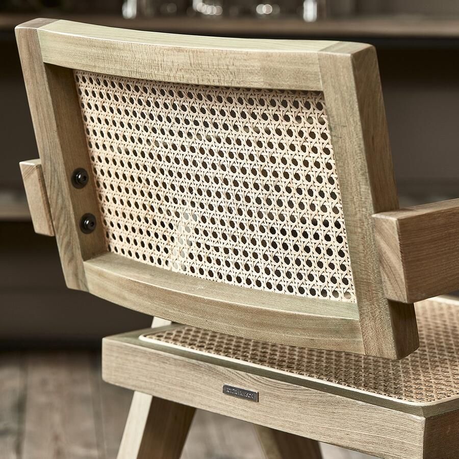 Riviera Maison St. Moritz Dining Armchair Natural Iepenhout Rattan Schil 67.0x57.0x25.0 cm - Foto 2