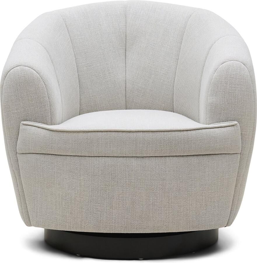 Riviera Maison The Countess Swivel AC FabFlax FR Cotton Viscose Linen Rubberwood Iron Fabulous Flax 87.0x84.0x83.0 cm