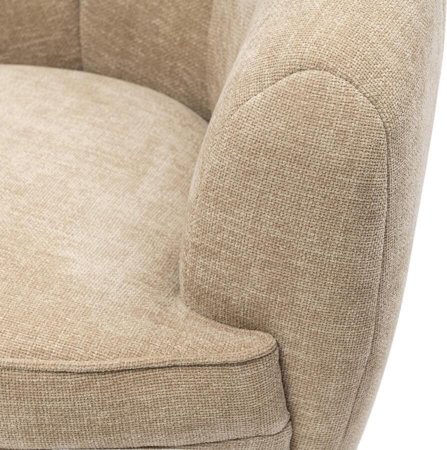 Riviera Maison The Countess Swivel AC NaturalLinen Polyester Rubberwood Iron Natural Linen 89.0x84.0x83.0 cm - Foto 2