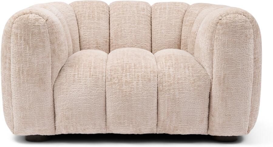 Riviera Maison Vicenza Loveseat Natural Polyester Beukenhout Natural 105.0x147.0x77.0 cm
