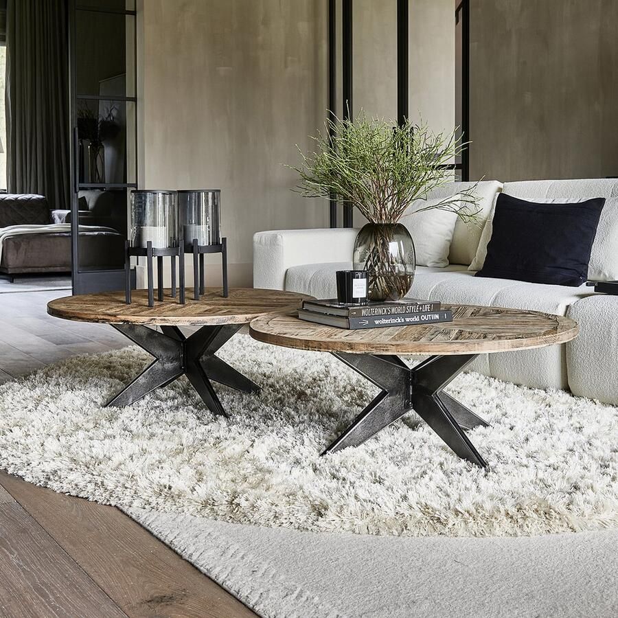 Riviera-Maison Cecil Rug Cream Dia 320 40% wol 20% HSPP frise 40% PES Crème 320.0x32.0x32.0 cm