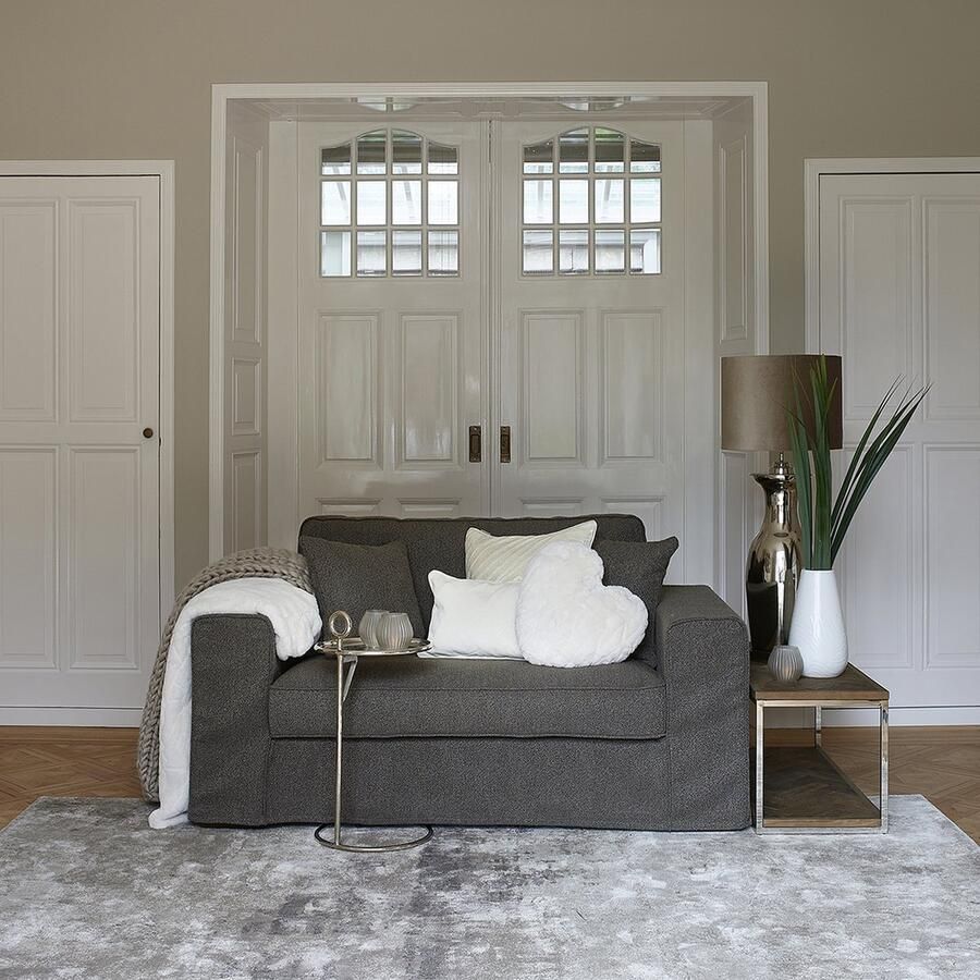 Riviera Maison Vloerkleed Laagpolig Bel Air Rug 290x200 cm Bruin