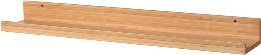 Rixora Bamboe Wandplanken – Set van 2 – Duurzame Zwevende Planken met Premium Afwerking – Wandplanken voor Boeken Planten en Decoratie – Voor Woonkamer Slaapkamer Badkamer en Keuken – Natuurkleur