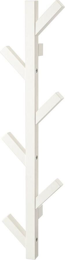 Rixora Wandkapstok Hangende kapstok Muur of wand 6 haken 78 cm Wit