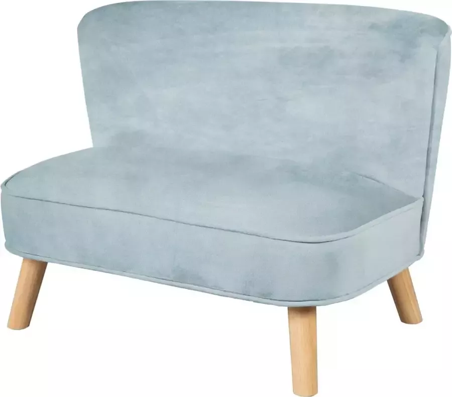 Roba Kinderbank Lil Sofa Junior 48 X 70 X 50 Cm Fluweel Blauw