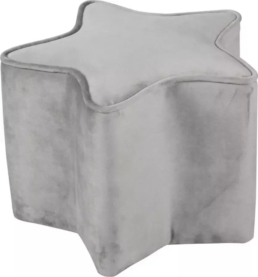 Roba Poef Lil Sofa Junior 30 X 30 X 24 Cm Fluweel Grijs