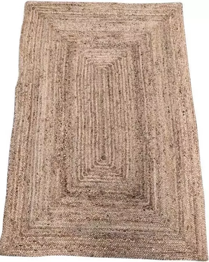 Rocaflor Vloerkleed jute gevlochten rechthoek naturel 120x180cm