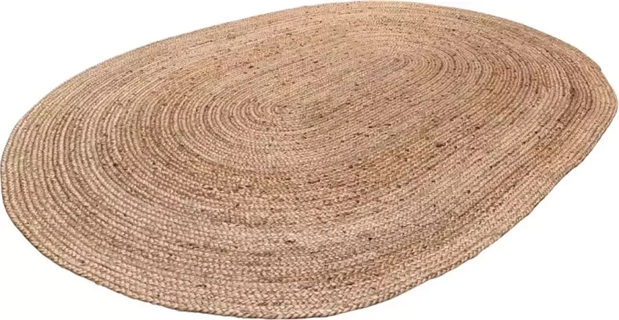 Rocaflor Vloerkleed Jute Ovaal Naturel 80x120cm