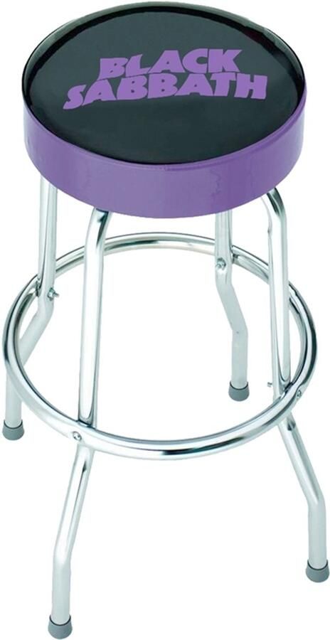 Rocksax Black Sabbath Logo Barkruk Zwart