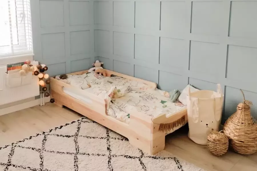 Rockwood Montessori Vloerbed Bjorn inclusief montage naturel onbehandeld