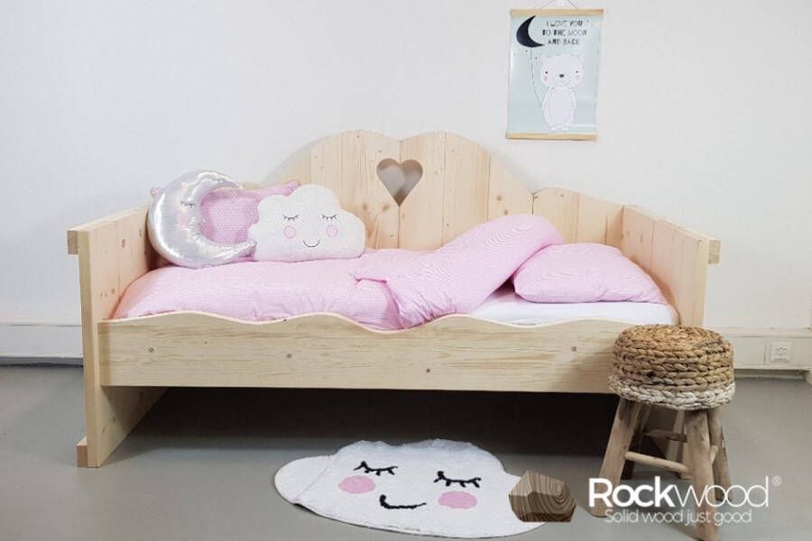 Rockwood Peuterbed Isabelle inclusief montage met lattenbodem en veilig bedhekje grey wash