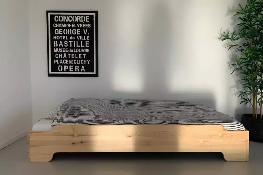 Rockwood Montessori Vloerbed Twins Naturel inclusief montage 2 bedden