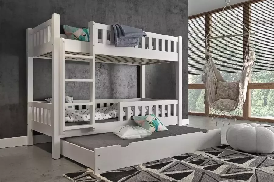 Rockwood Stapelbed Tom White inclusief montage Inclusief 3 lattenbodems en 1 matras bovenbed Saturnus - Foto 3