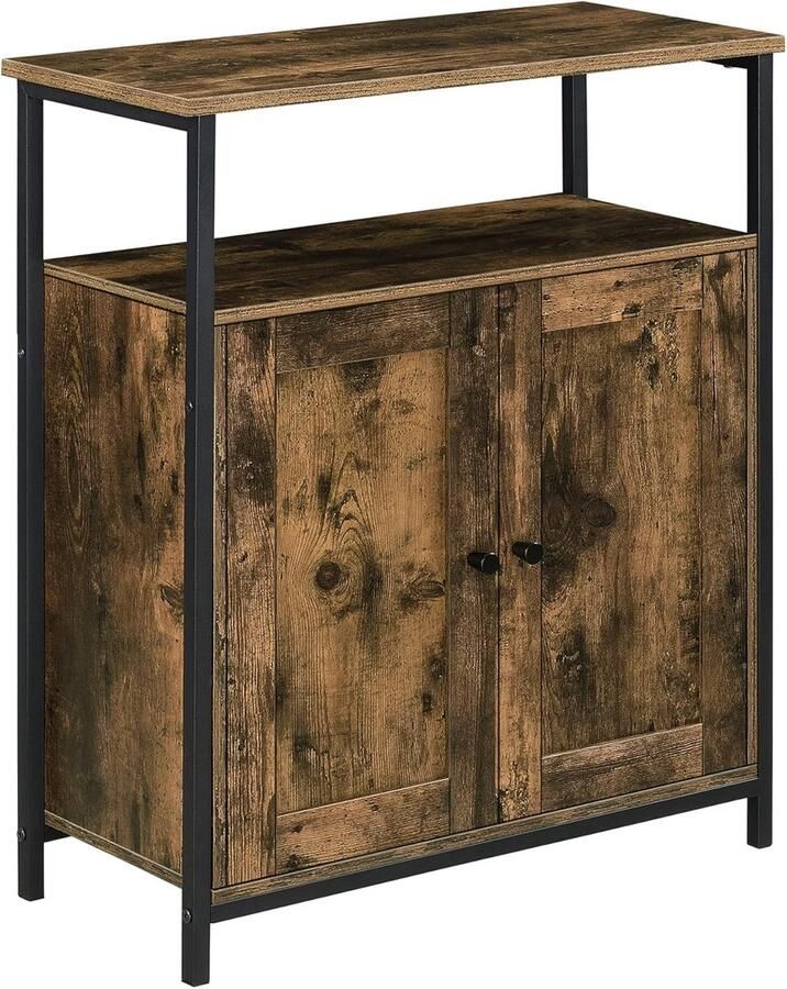 Roggi Dressoir – Opbergkast – Keukenkast – Halkast – Nachtkastje – Industrieel Bruin 60 x 30 x 79 cm