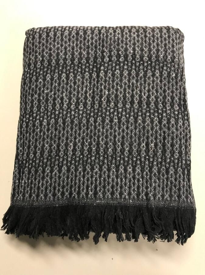 Romana Products Romana s Plaid Luxury Plaid voor op de Bank Bed of Woonkamer Stijlvolle Woondecoratie 200cm x 230cm Grijs