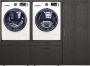 Roomart Store Nederland B.V. Roomartstore MultiWash 3 Wasmachine & Wasdroger kast Met Uittrekbare Wasmand Planken Extra Opbergruimte Minimaliseert Trillingen - Thumbnail 4