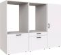 Roomart Store Nederland B.V. Roomartstore MultiWash 3 Wasmachine & Wasdroger kast Met Uittrekbare Wasmand Planken Extra Opbergruimte Minimaliseert Trillingen - Thumbnail 2