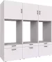 Roomart Store Nederland B.V. Roomartstore MultiWash 3.0 Wasmachine & Wasdroger kast met koelvak Met Uittrekbare Wasmand Planken Extra Opbergruimte Minimaliseert Trillingen - Thumbnail 1