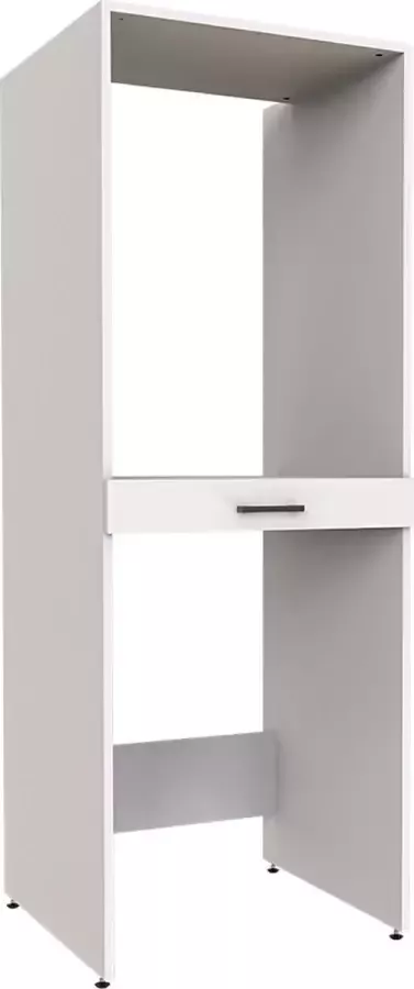 Roomart Store Nederland B.V. Roomartstore SmartStack Duo Wasmachine & Wasdroger kast Met Uittrekbare Wasmand Planken Extra Opbergruimte Minimaliseert Trillingen