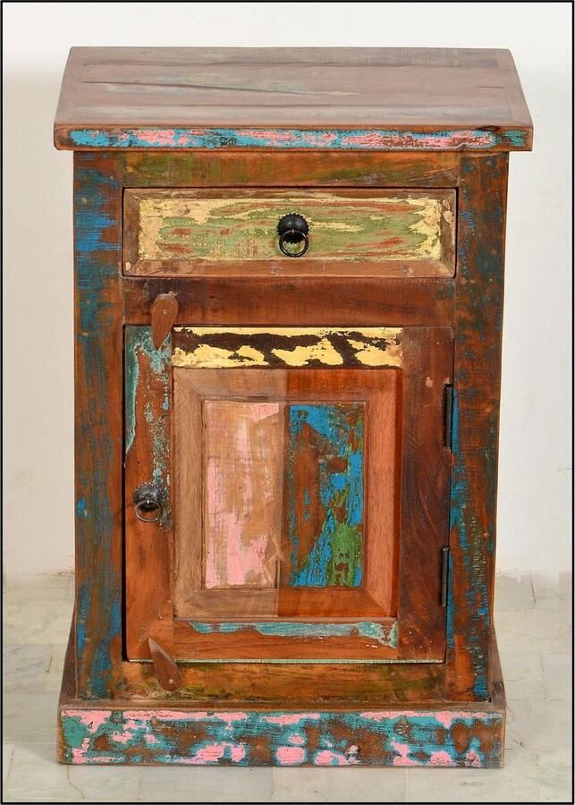 SIT Kast Riverboat van gerecycled gebruikt hout shabby chic vintage - Foto 2