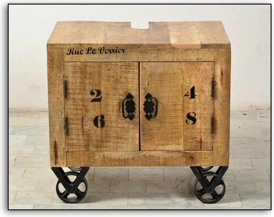 SIT Onderkast met zwarte print in industriële stijl - Foto 4