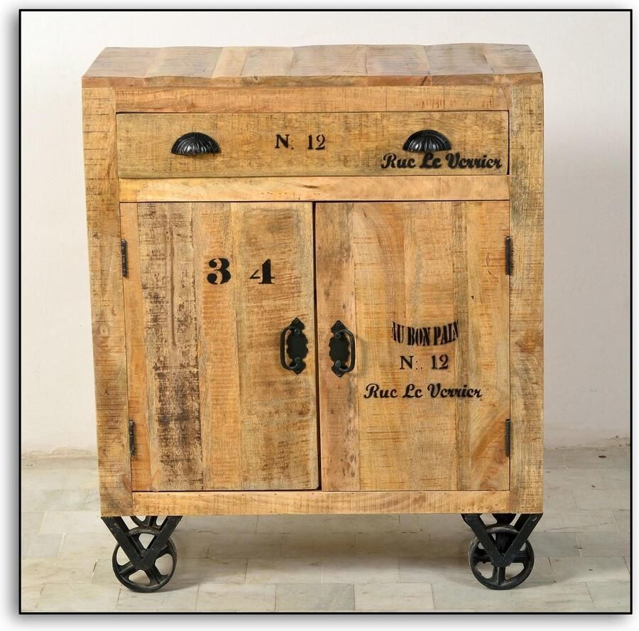 Leen Bakker Kastje Guus bruin 95x80x40 cm