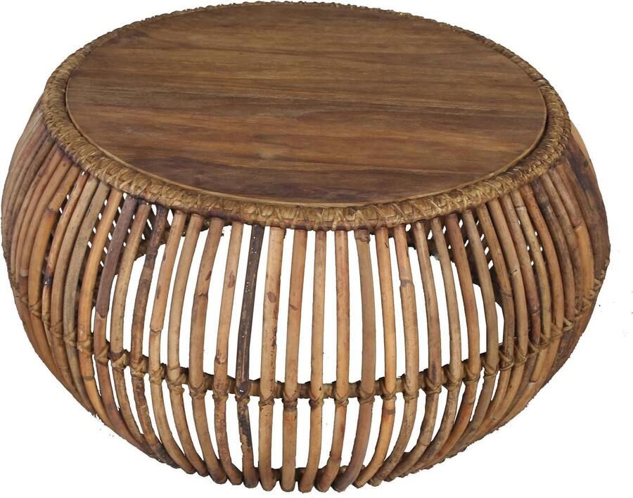 SIT Salontafel Rotan vintage Afm. (bxdxh): 80x80 40 cm shabby chic vintage - Foto 6