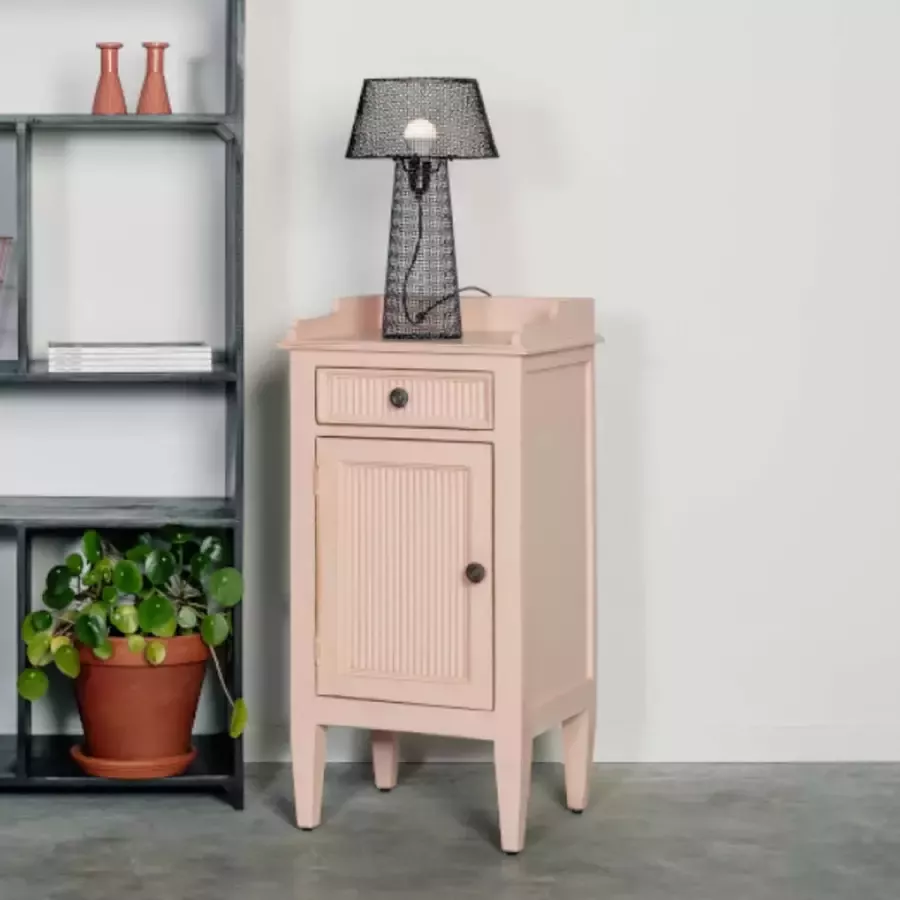 Rootsmann || Dressoir Kleintje 2.0 Roze Landelijk kastje Bijzettafel hout Nachtkastje