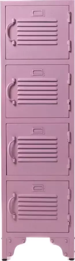 Rootsmann Lockerkast Roze Locker Met 4 Deuren Lockerkast metaal - Foto 2