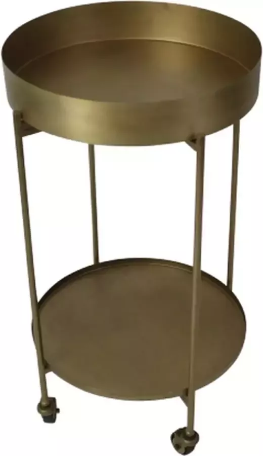 Rootsmann Set Bijzettafel Trolley Goud