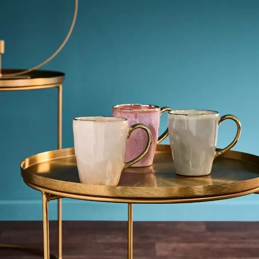 Rootsmann Set Bijzettafels Rond | Goud - Foto 2