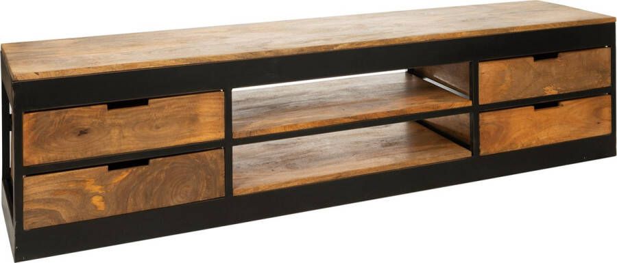 Rootsmann TV-meubel 180 CM Industrieel Metaal & Hout Bruin
