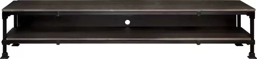 Rootsmann TV-meubel 200 CM Industrieel Metaal & Hout Zwart