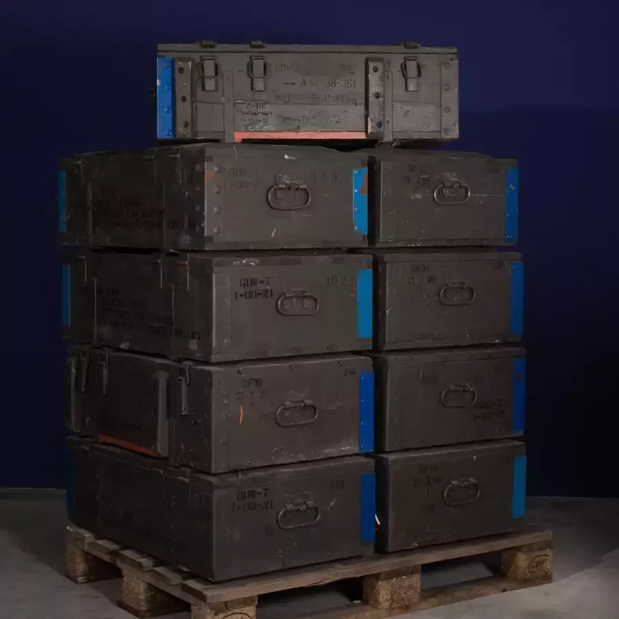 Rootsmann Vintage Legerkist Salontafel Met Wielen (limited Edition) - Foto 3