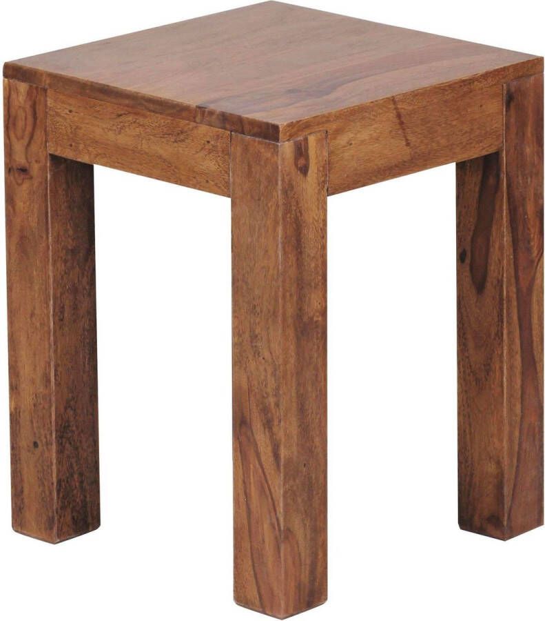 Rootz Living Rootz Bijzettafel Sheesham Acaciahout Salontafel Bijzettafels 35 x 35 x 45 cm