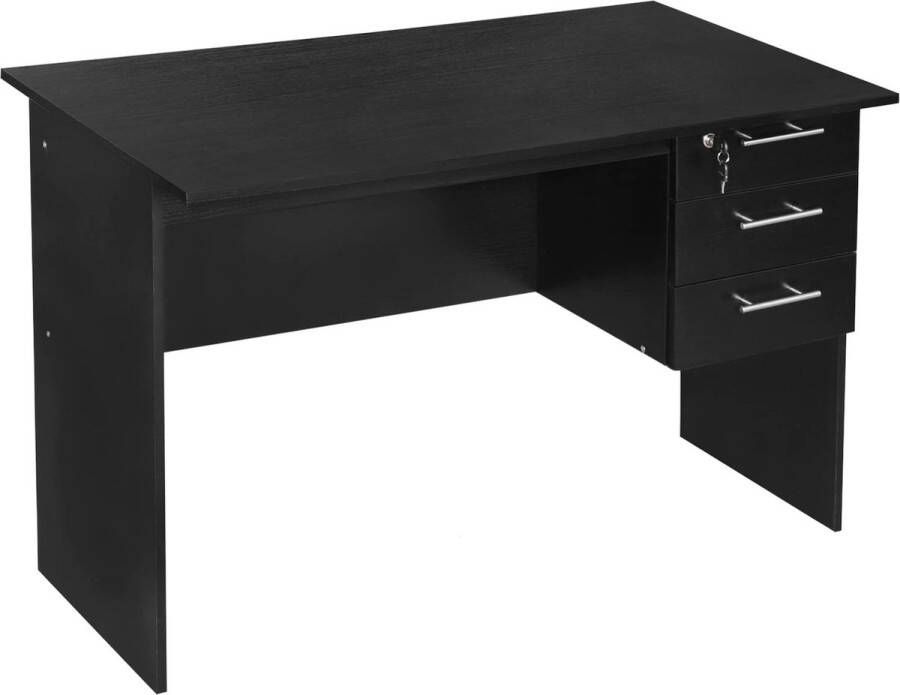 Rootz Living Rootz Bureau Werkstation Schrijftafel Computerbureau Studeertafel Gaming Station Werkruimte Zwart 120x75x59 cm