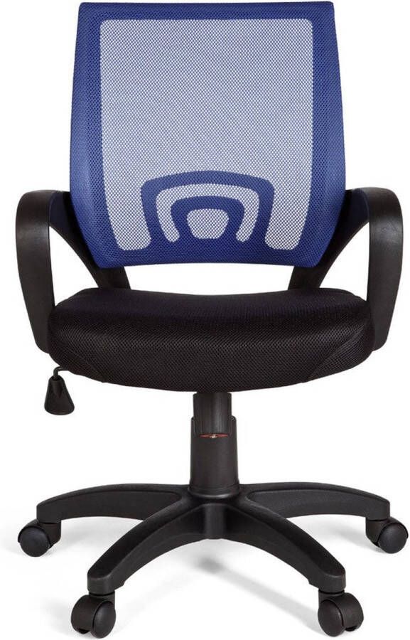 Rootz Living Rootz bureaustoel blauwe bureaustoel met armleuningen bureaustoel jeugdstoel