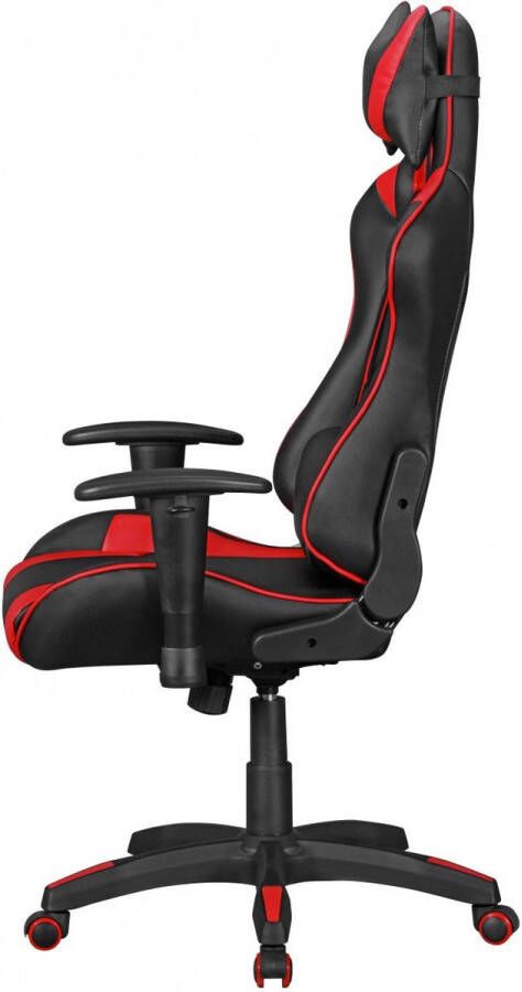 Rootz Living Rootz Bureaustoel lederlook zwart rood bureaustoel directiestoel Gaming Chair bureaustoel Sport Racing Optics