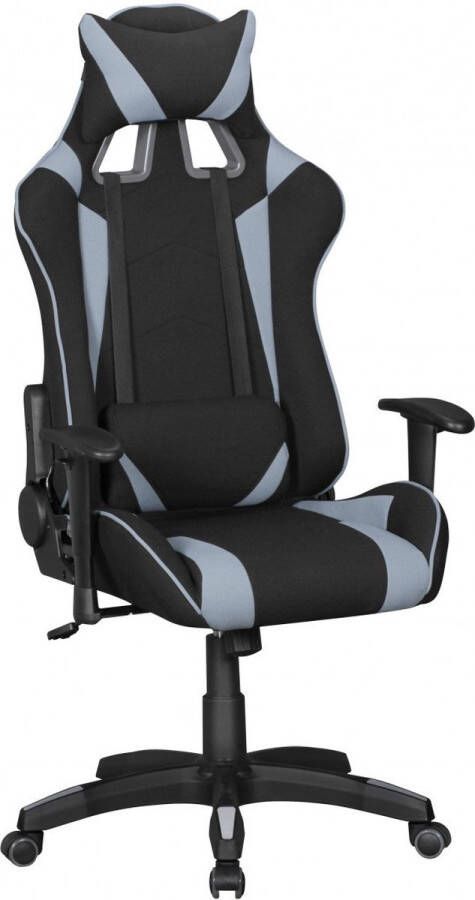 Rootz Living Rootz Bureaustoel stof zwart grijs bureaustoel directiestoel Gaming Chair bureaustoel Sport Racing Optics