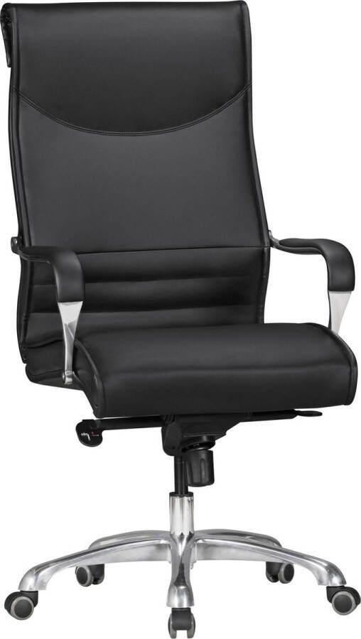 Rootz Living Rootz bureaustoel hoes kunstleer bureaustoel zwart X-XL 120 kg directiestoel in hoogte verstelbare bureaustoel