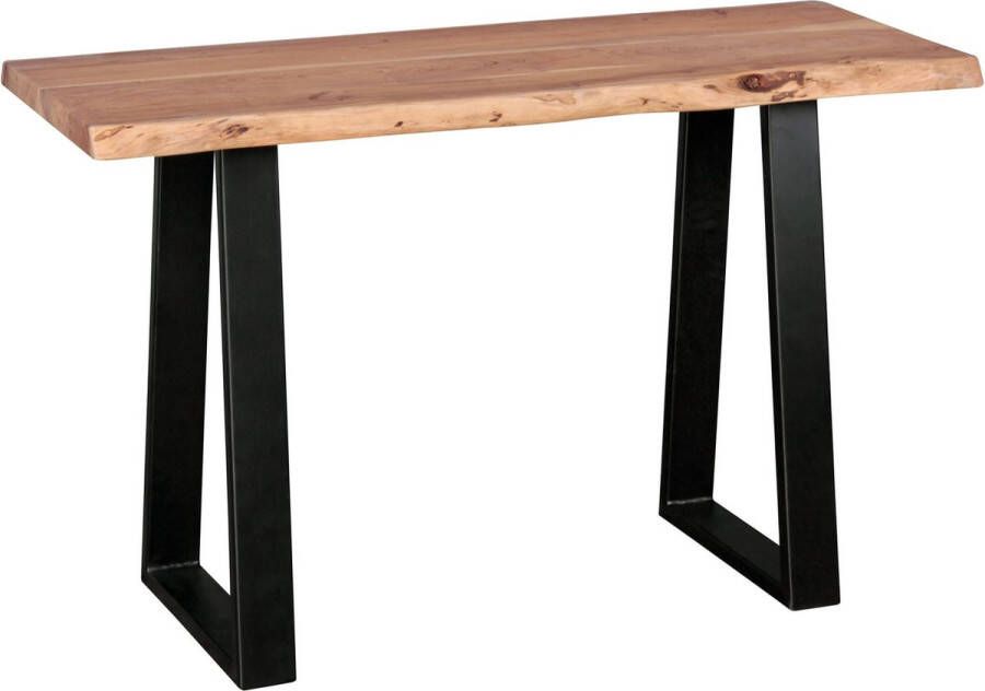 Rootz Living Rootz consoletafel rustiek acaciahout massief houten inkomtafel bureau en kaptafel in landelijke stijl 120 x 45 cm