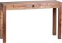 Rootz Living Rootz Console tafel Massief acaciahouten console met 1 lade bureau 120 x 40 cm landelijke stijl dressoir - Thumbnail 1