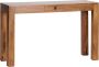 Rootz Living Rootz consoletafel massief houten sheesham console met 1 lade bureau 120 x 40 cm landelijke buffetkast - Thumbnail 2