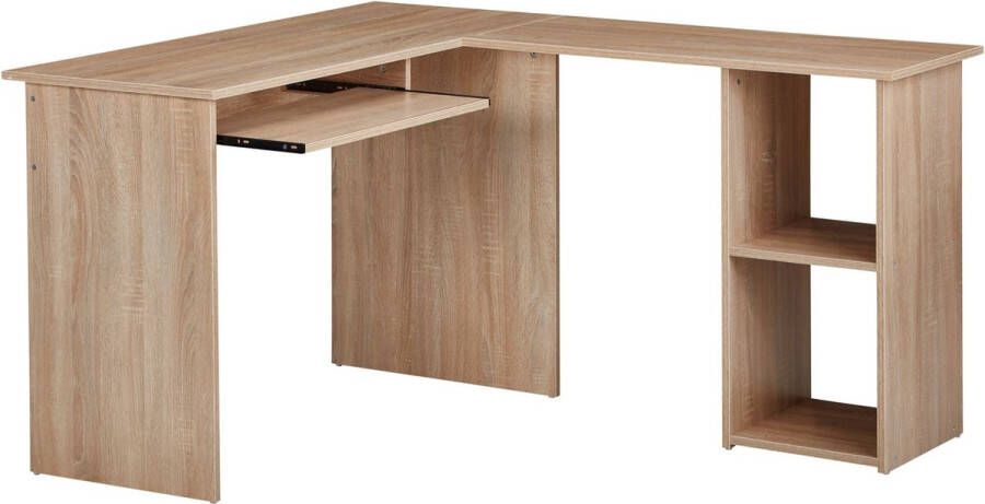 Rootz Living Rootz design bureau 140 x 75 5 x 120 cm Sonoma Bureau met plank studeerkamer thuiskantoor tafel kantoor modern
