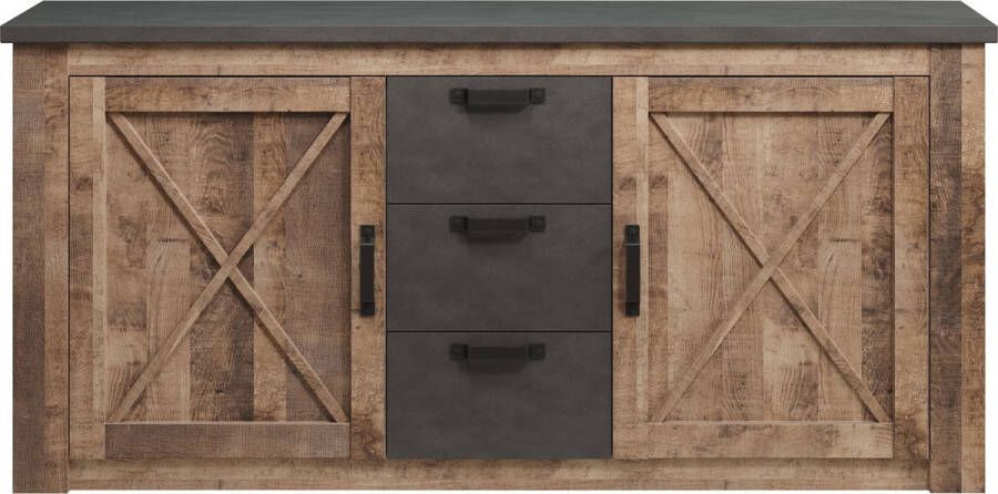 Rootz Living Rootz Dressoir Opbergkast 180 x 88 x 41 cm