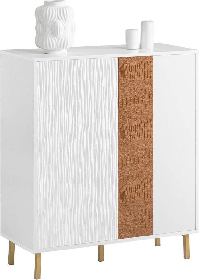 Rootz Living Rootz Dressoir Opbergkast Kast Hal Woonkamerkast B80 × D34 × H95cm