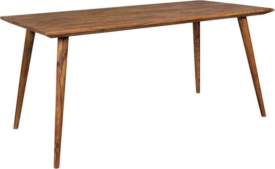 Rootz Living Rootz Eettafel Sheesham Massief Hout Rustiek Landhuis Design Rechthoekige Eetkamertafel voor 4-6 Personen 120x60x76 cm